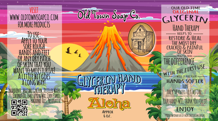Aloha 6oz Glycerin Hand Therapy - Old Town Soap Co.