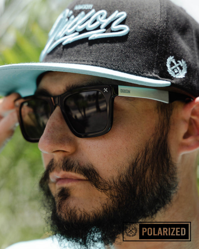 Anvil Metal Sunglasses - Black & Grey Polarised - Dixxon Flannel Co.