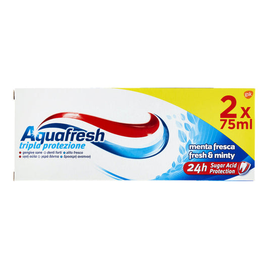 AQUAFRESH DENTIFRICIO TRIPLA AZIONE X2 X75ML