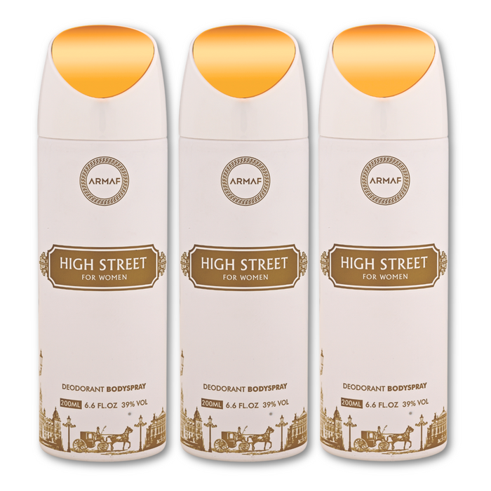 Armaf High Street Deodorants for Women - 200ML Each (Pack of 3)