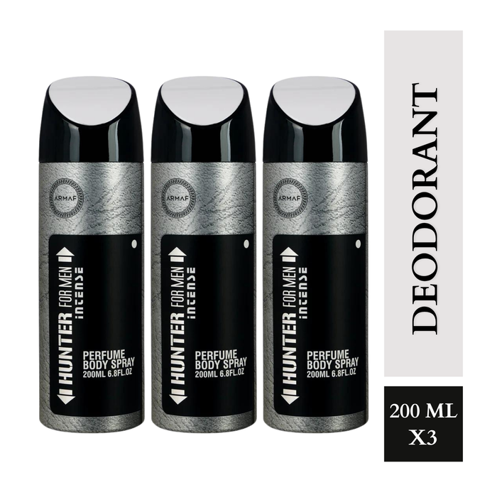 Armaf Hunter Intense Deodorants for Men - 200ML Each (Pack of 3)