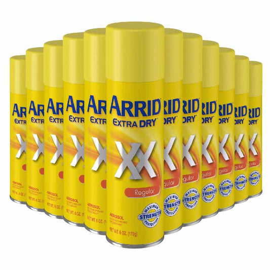 Arrid XX Anti-Perspirant & Deodorant Spray, Regular  6 oz - 12 Pack