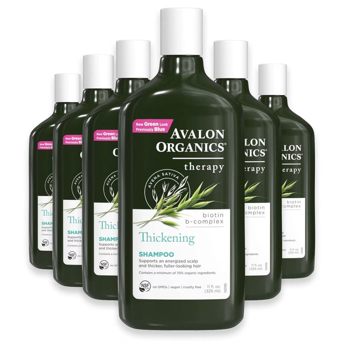 Avalon Organics Biotin B-Complex Thickening Shampoo 11 oz - 6 Pack