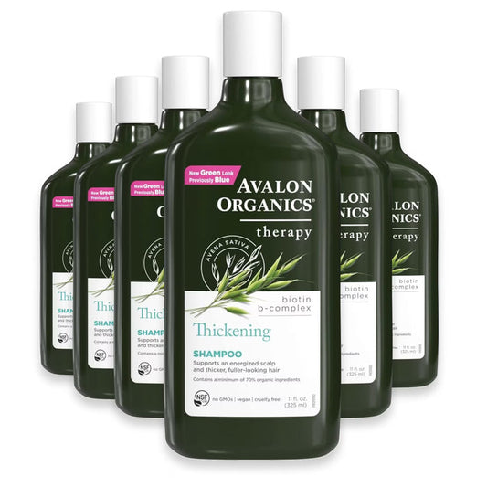 Avalon Organics Biotin B-Complex Thickening Shampoo 11 oz - 6 Pack