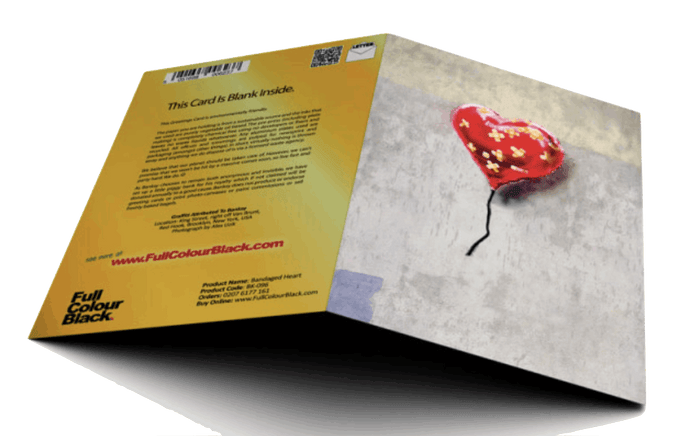 Banksy Biglietto Augurale Profumato - Bandaged Heart - Taryn x Philip Boutique