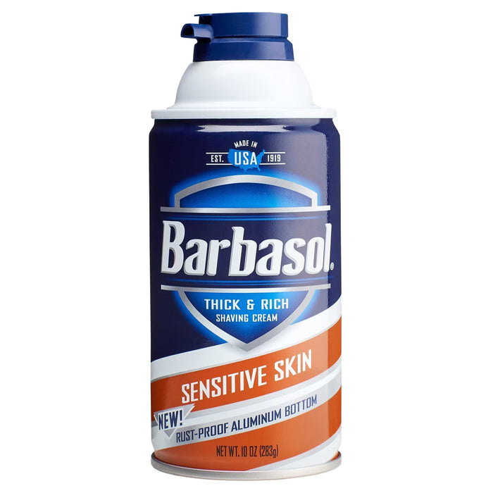 Barbasol Sensitive Skin Men’s Foam Shaving Cream - 10 oz - 6 Pack