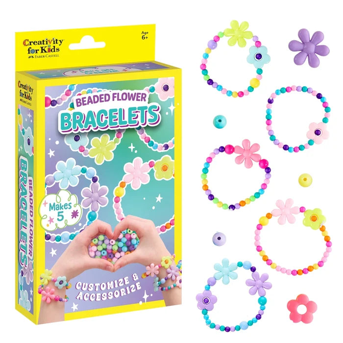 Beaded Flower Bracelets Mini Craft Kit