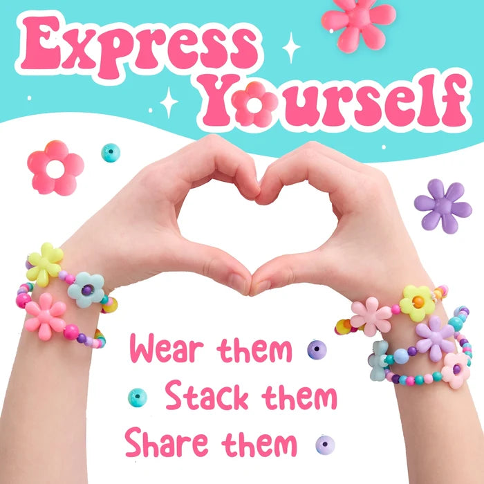 Beaded Flower Bracelets Mini Craft Kit