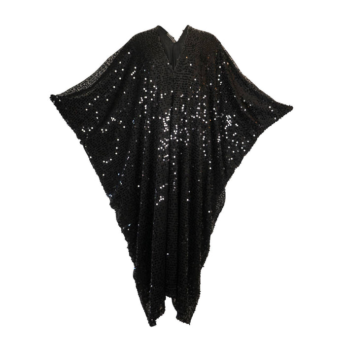 Black Sequin Caftan