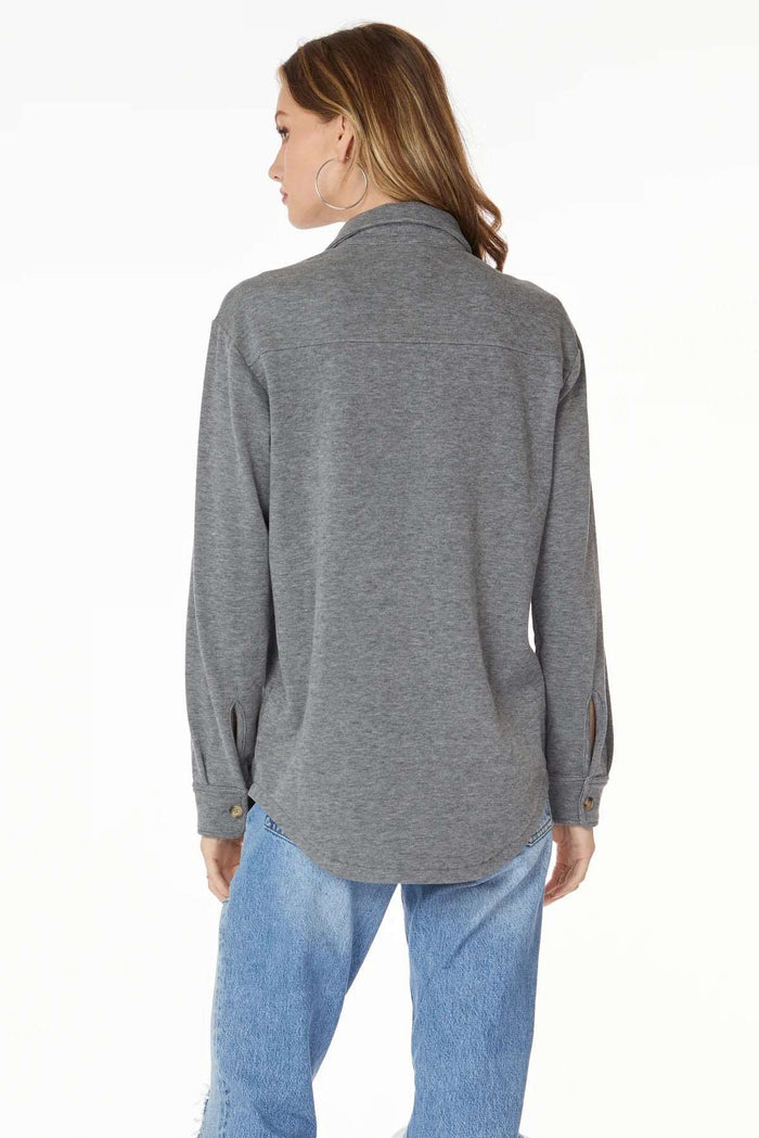 Bobi Button Front Collar Shirt Jacket - Taryn x Philip Boutique