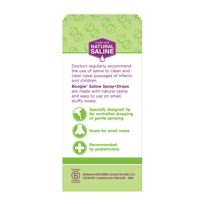 Boogie® Saline Spray + Drops (Case of 32 - Inner 8/4)