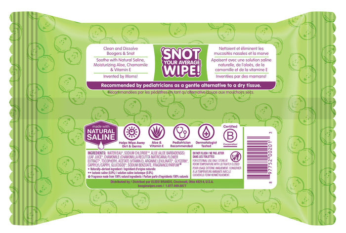 Boogie Wipes® Saline Nose Wipes (Case)