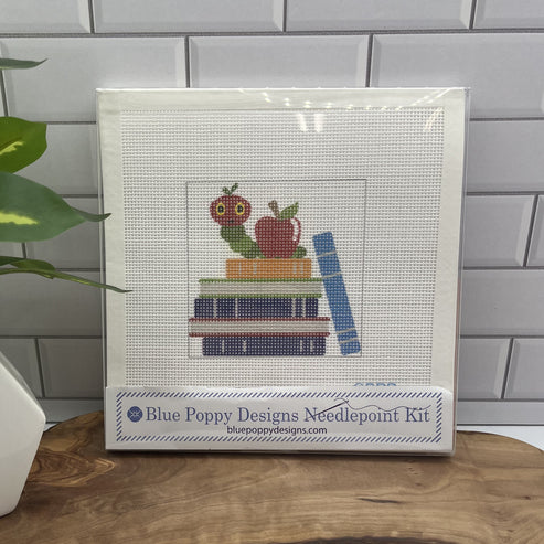 Books with Caterpillar Needlepoint kit