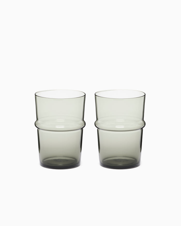Boya Tall Glasses - Smoked Grey Set of 2
