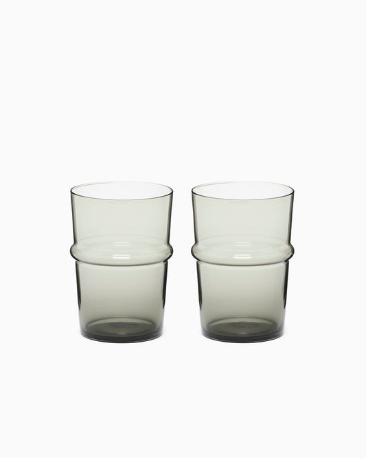 Boya Tall Glasses - Smoked Grey Set of 2