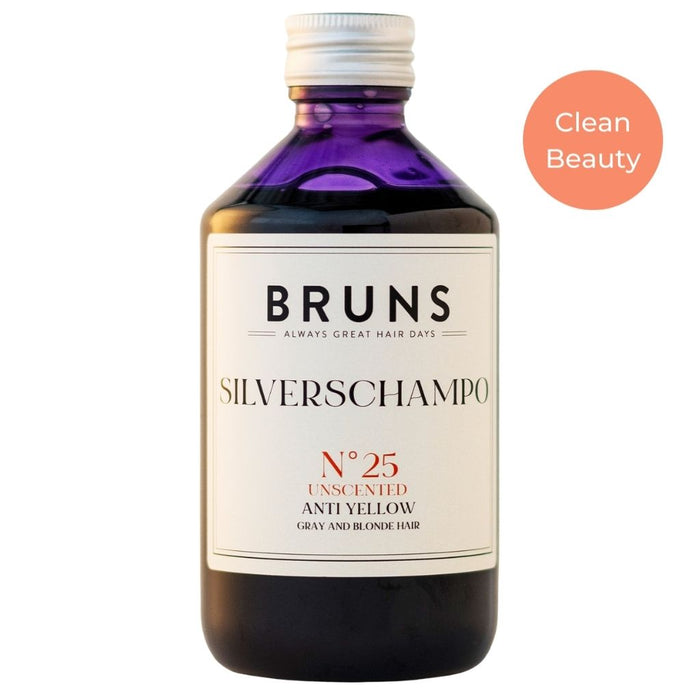 BRUNS Products Nr25 Unscented Blonde Beauty Shampoo Hajusteeton Hopeashampoo 300ml