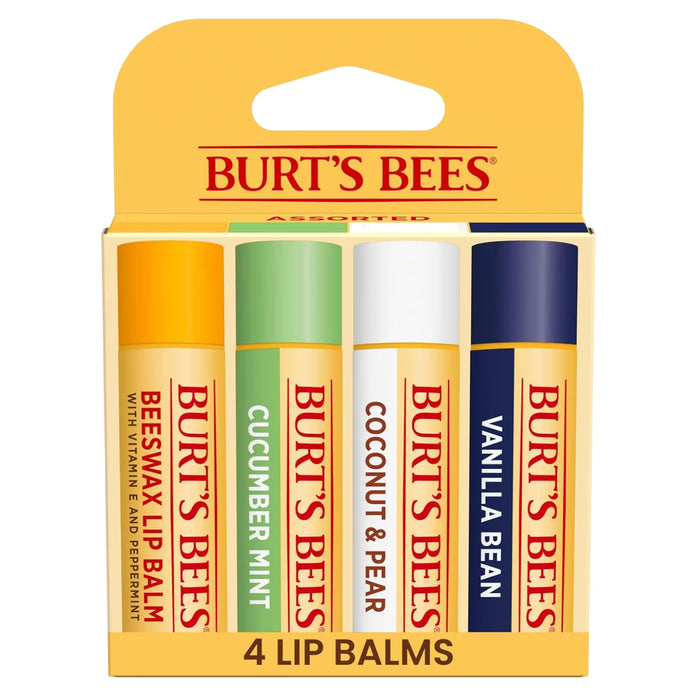 Burt’s Bees Assorted Flavors Lip Balm, 0.15 oz - 4 Ct - 12 Pack
