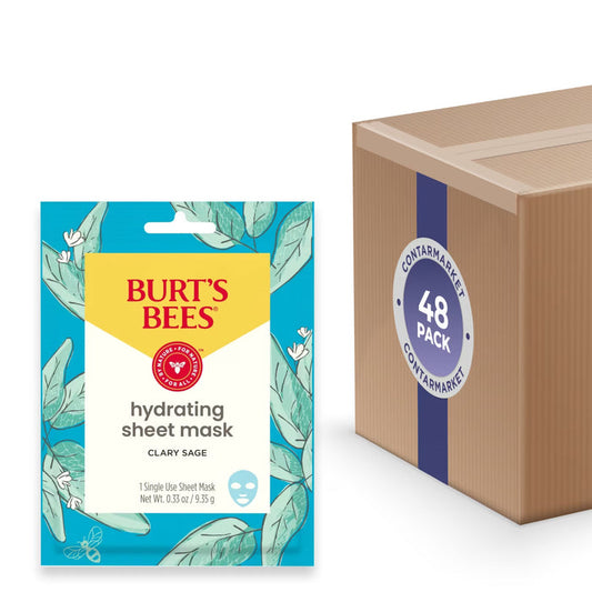 Burt's Bees Hydrating Sheet Mask with Clary Sage - 48 Pack
