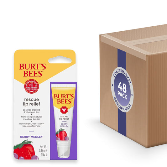 Burt’s Bees Medicated Lip Relief Treatment 0.35 oz - 48 Pack