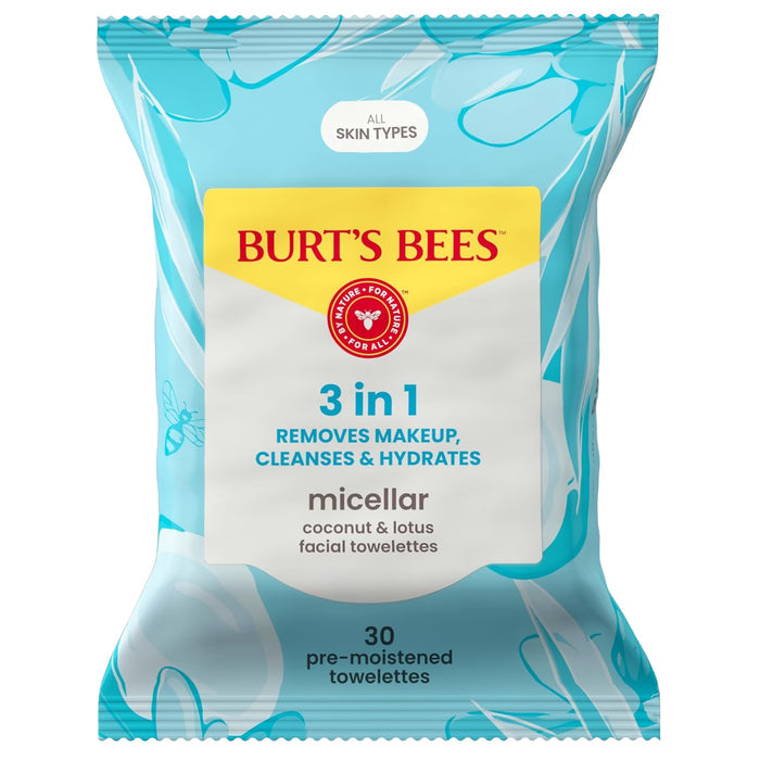 Burt’s Bees Micellar Towelettes Coconut & Lotus - 30 Ct - 12 Pack