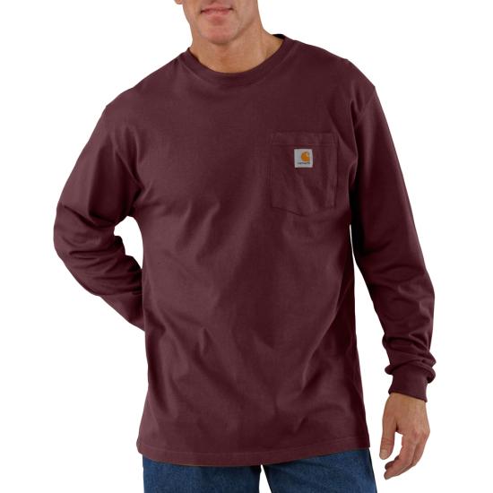 Carhartt Men's Loose Fit Heavyweight Long-Sleeve Pocket T-Shirt