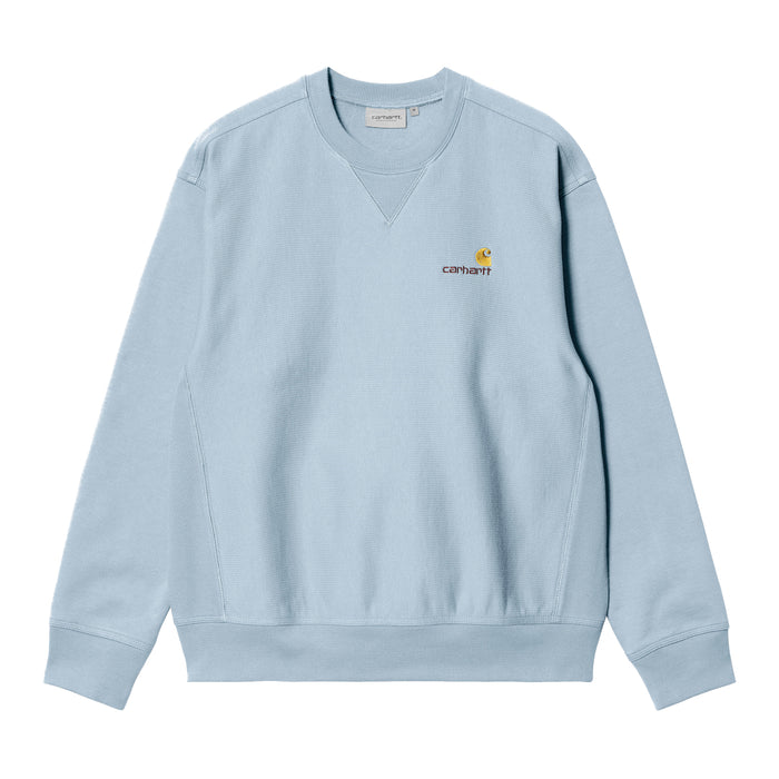 Carhartt WIP American Script Crewneck Frosted Blue