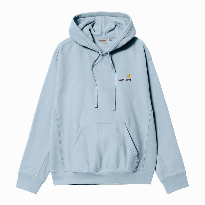 Carhartt WIP American Script Hoodie Sweat Frosted Blue