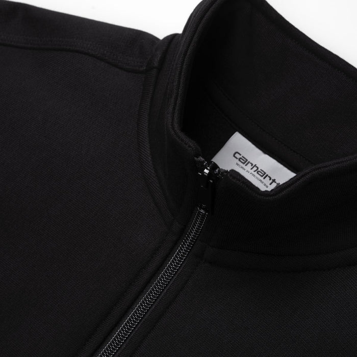 Carhartt WIP Half Zip American Script Crewneck Black