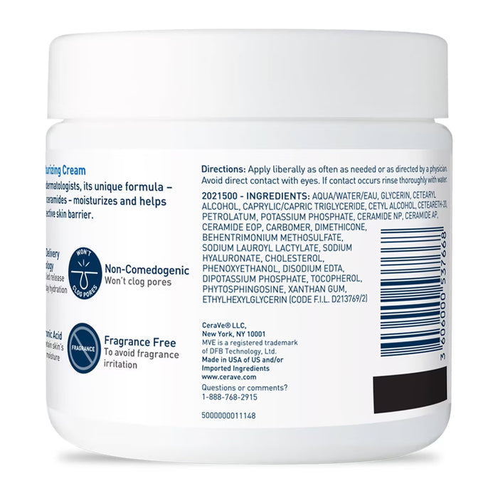 CeraVe Moisturizing Cream for Face and Body - 16 oz - 12 Pack