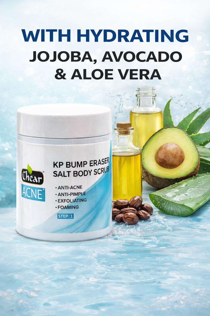 Chear KP Bump Eraser Body Scrub 300g | Keratosis Pilaris & Acne Body Scrub | Smooth Rough Skin, Strawberry Legs & Bacne | Salicylic Acid + Niacinamide
