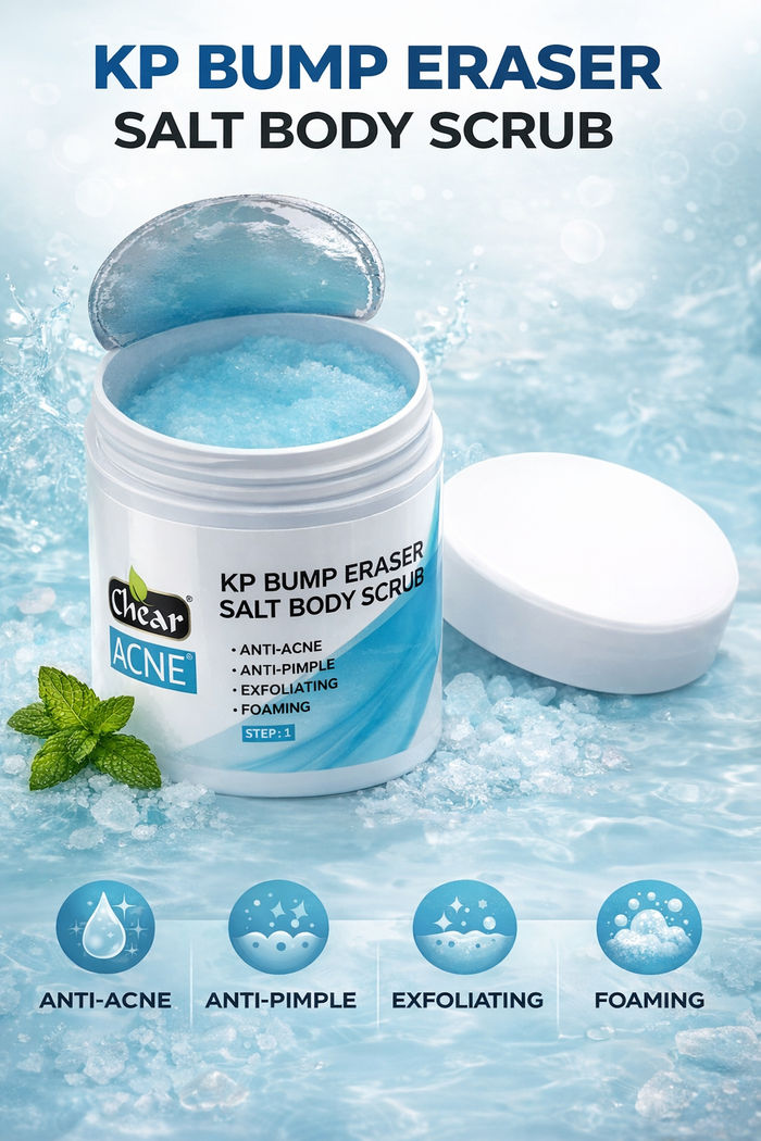 Chear KP Bump Eraser Body Scrub 300g | Keratosis Pilaris & Acne Body Scrub | Smooth Rough Skin, Strawberry Legs & Bacne | Salicylic Acid + Niacinamide