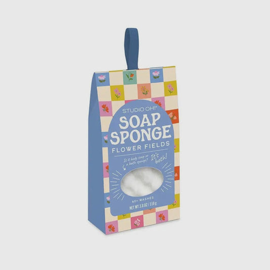Checkerboard Blooms Soap Sponge