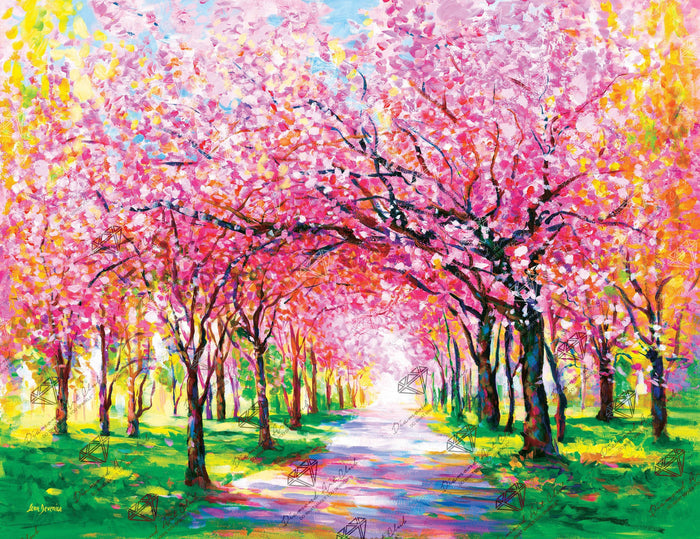 Cherry Blossom Trees - Diamond Art Club DIY Kit