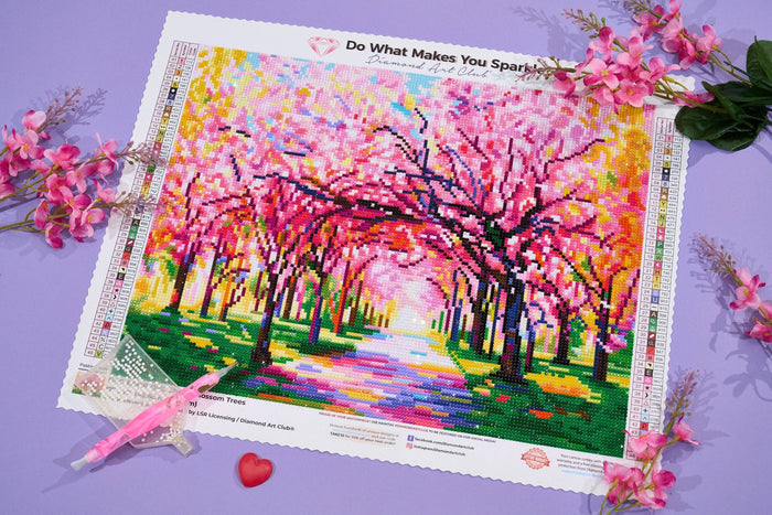 Cherry Blossom Trees - Diamond Art Club DIY Kit
