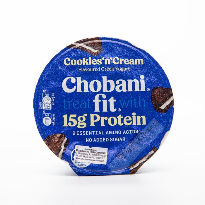 Chobani Cookies and Cream Greek Yogurt Fit (15 g Protein) – 160 g