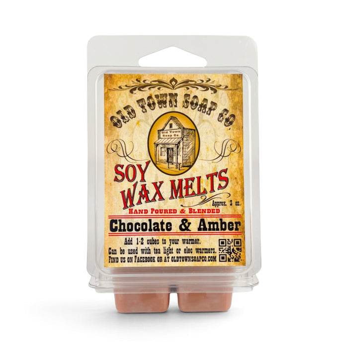 Chocolate & Amber Wax Melts - Old Town Soap Co.