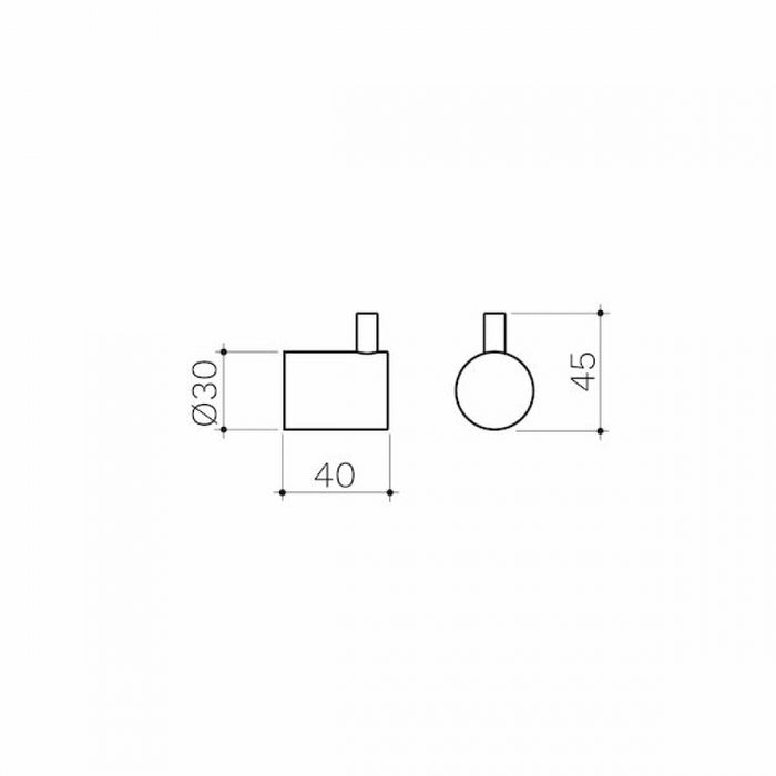 Clark Round CL60017.B Robe Hook