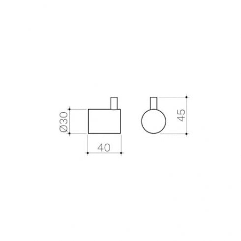 Clark Round CL60017.C Robe Hook