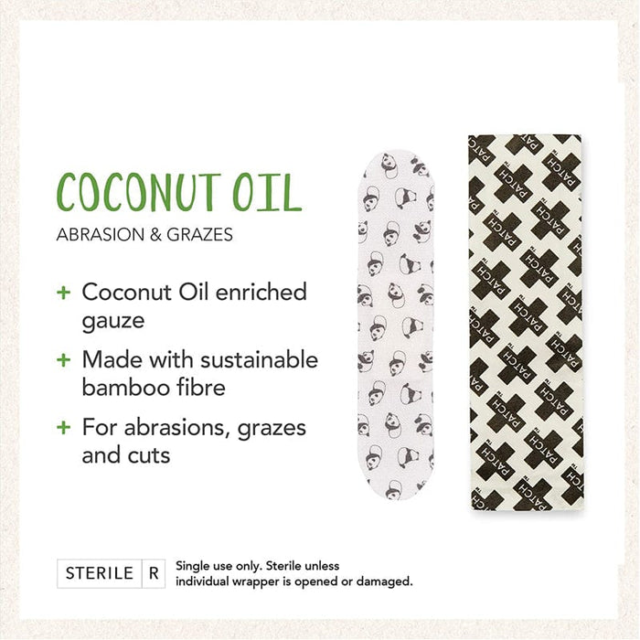 Coconut Oil Compostable Bamboo Bandages - 25 Count