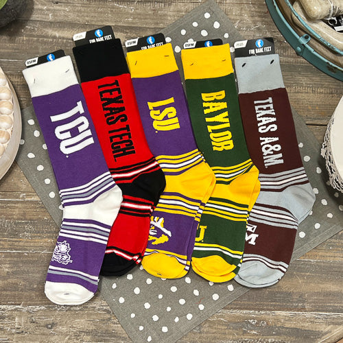 College Sport Team Socks