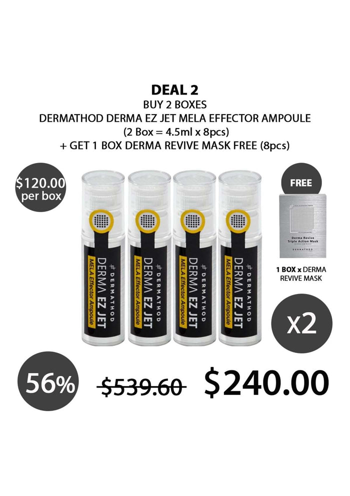 [DERMATHOD] Derma EZ Jet Mela Effector Ampoule (1 Box = 4.5ml X 4 Jets)