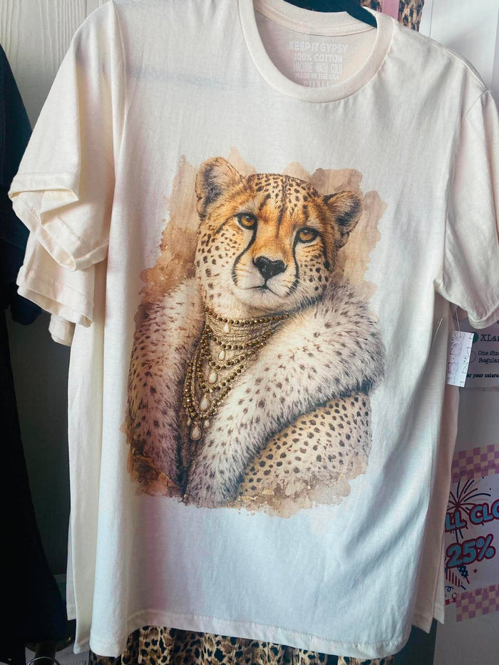 Diva Leopard Bling Tee