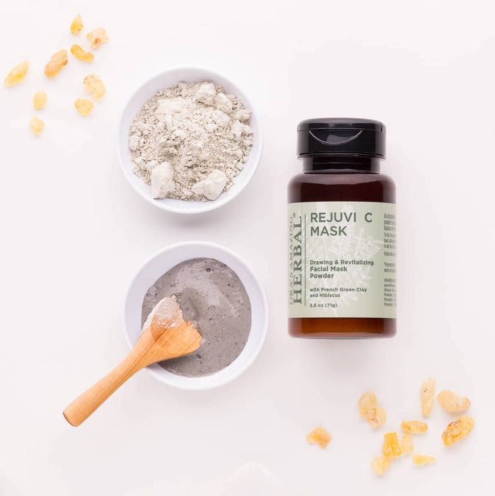 Rejuvi C Mask Lifestyle Indoor Texture Herbs