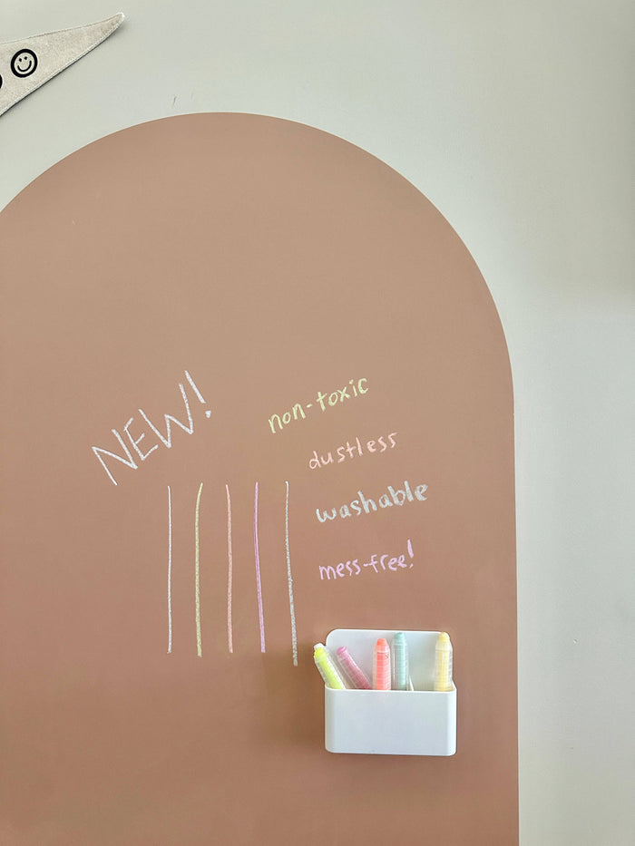 Dustless Chalk Crayons + Magnetic Holder Bundle for Magic Playwall