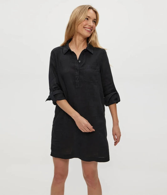 Eleanor Linen Utility Dress