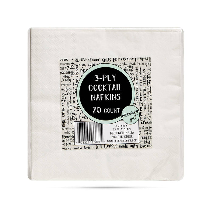 ellembee gift - If there was a cash bar at back to school Cocktail Napkins