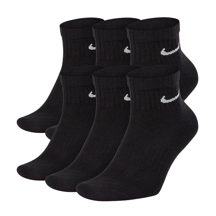Nike Everyday Cotton Cushioned Ankle Socken 6er Pack Black