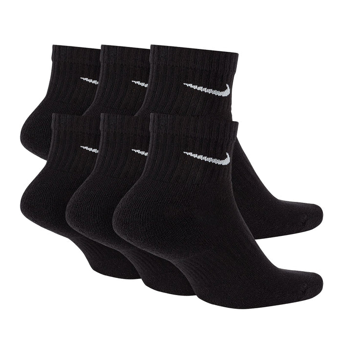 Nike Everyday Cotton Cushioned Ankle Socken 6er Pack Black