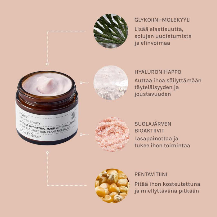 Evolve Organic Beauty Intense Hydrating Mask Kasvonaamio 60ml