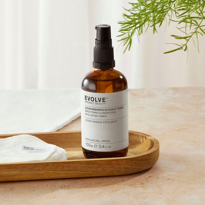Evolve Organic Beauty Liquid Radiance Glycolic Toner Kasvovesi 100ml